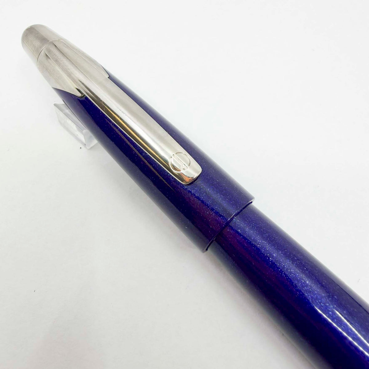 Dunhill AD2000 Cobalt Blue Galaxy Fountain Pen - Medium 18kt Gold Nib (Writes "Fine" As Pilot Pen Produced The Nib)