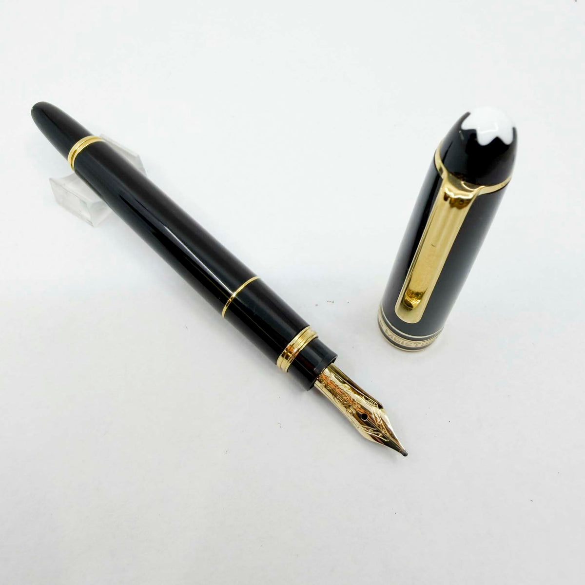 Montblanc Meisterstuck Mozart Black Resin Fountain Pen - Medium 14kt Gold Nib