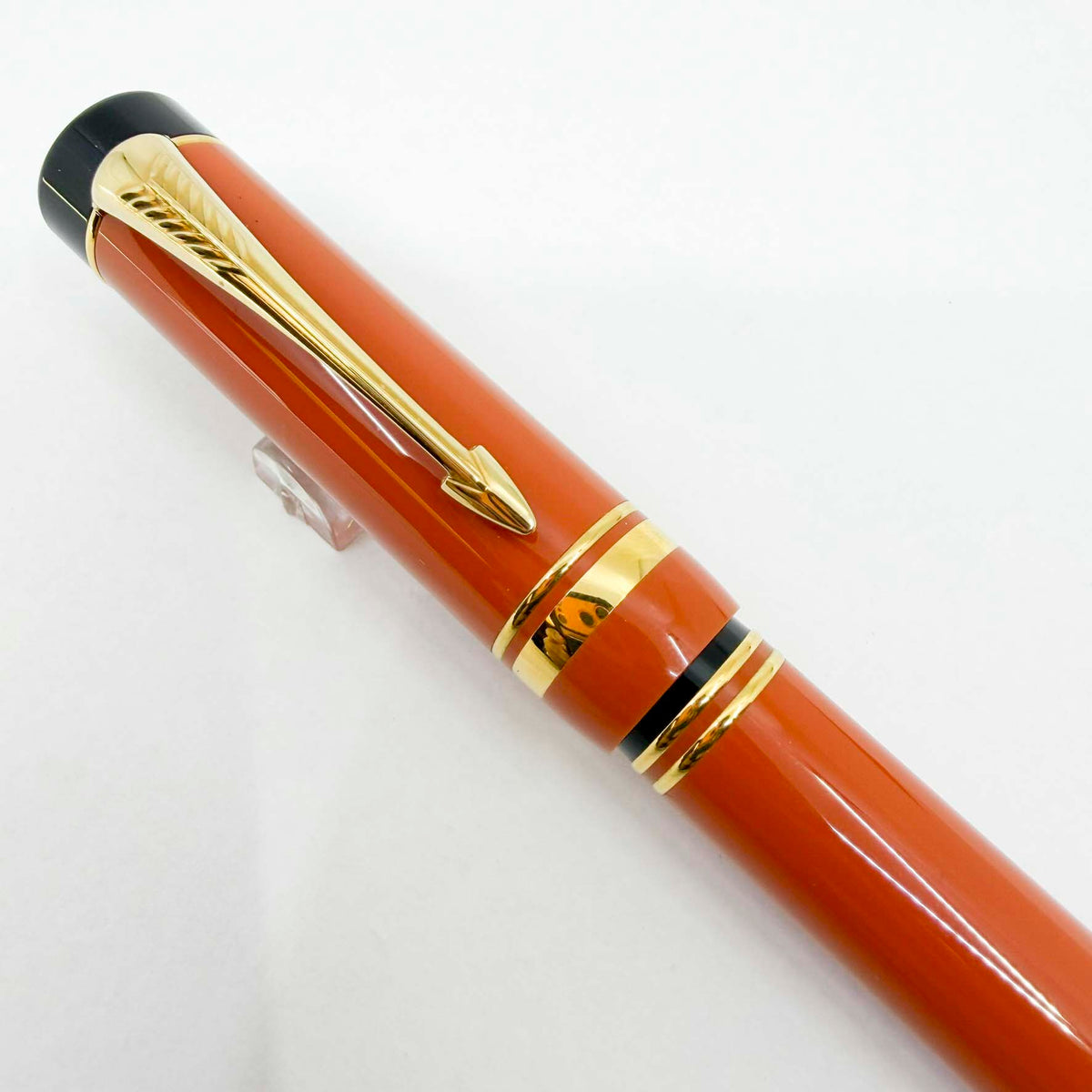 Parker "Big Red" (Orange) Duofold Centennial (Largest Size) Fountain Pen - Medium 18kt Gold Nib