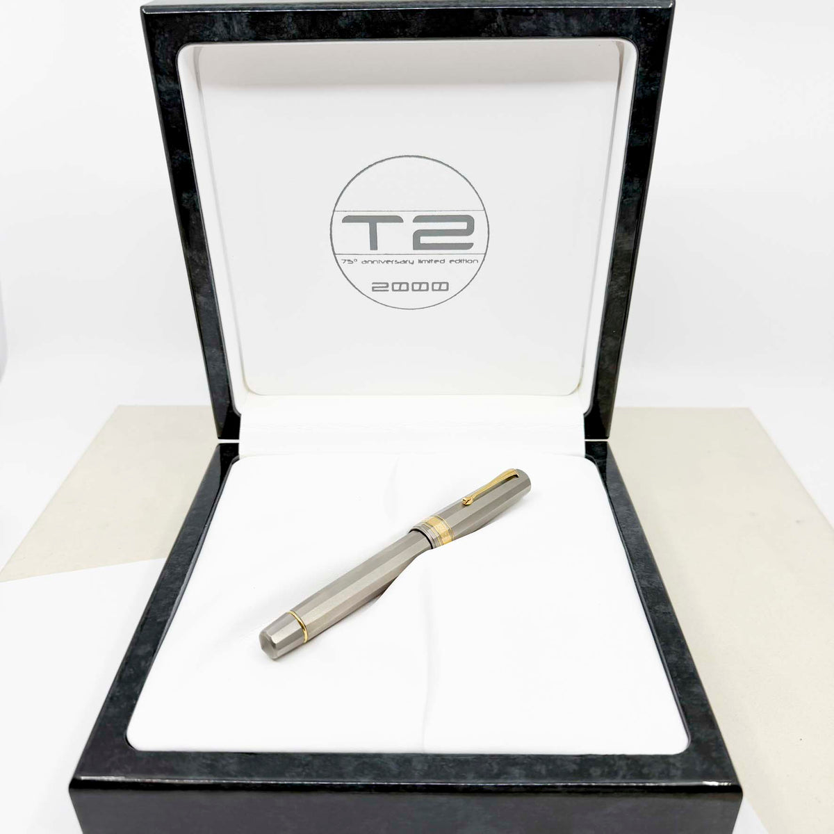 OMAS T-2 Titanium 75th Anniversary Limited Edition Fountain Pen - Medium 18kt Gold Nib