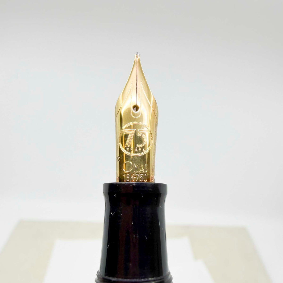 OMAS T-2 Titanium 75th Anniversary Limited Edition Fountain Pen - Medium 18kt Gold Nib