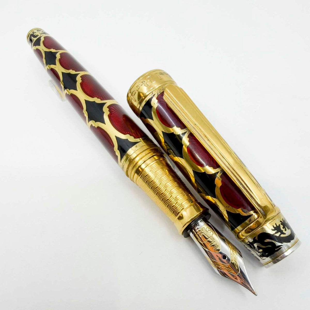 Michel Perchin Year of the Dragon Limited Edition Fountain Pen (Year 2000) - Medium 18kt Gold Nib