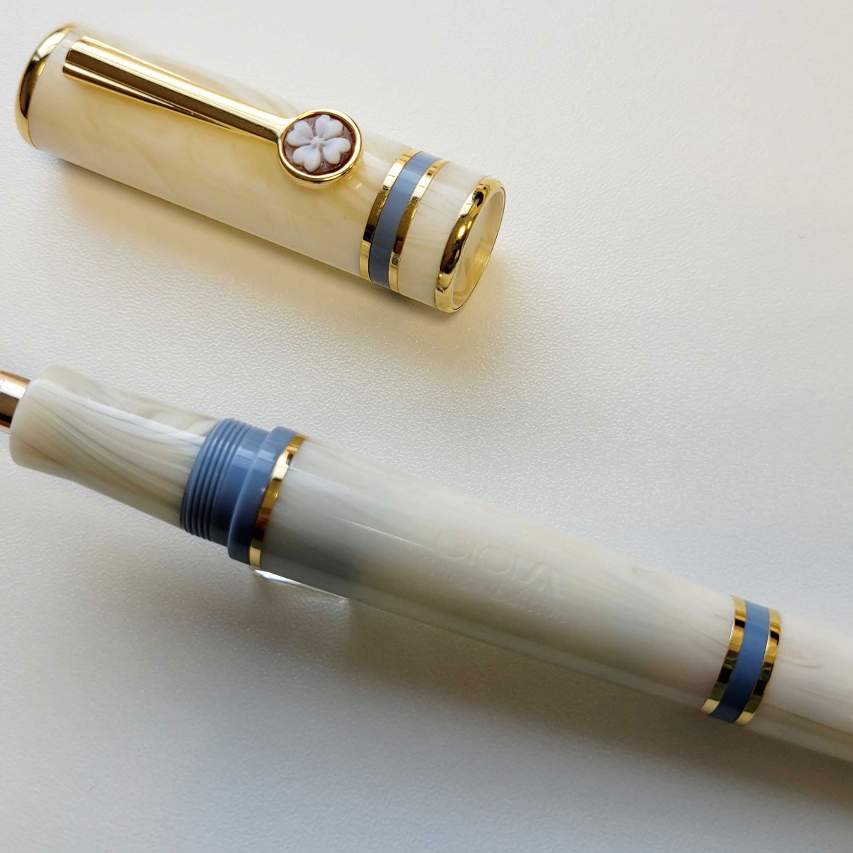 Gioia Cameo Sky Blue Fountain Pen Fountain Pen Hospital