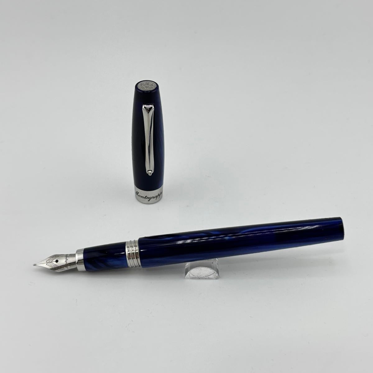 Montegrappa Armonia Blue Marble - Fountain Pen