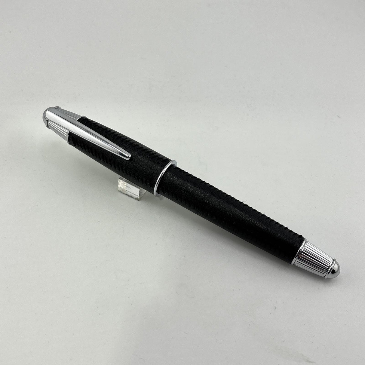No name chrome and Leather black - Fountain Pen