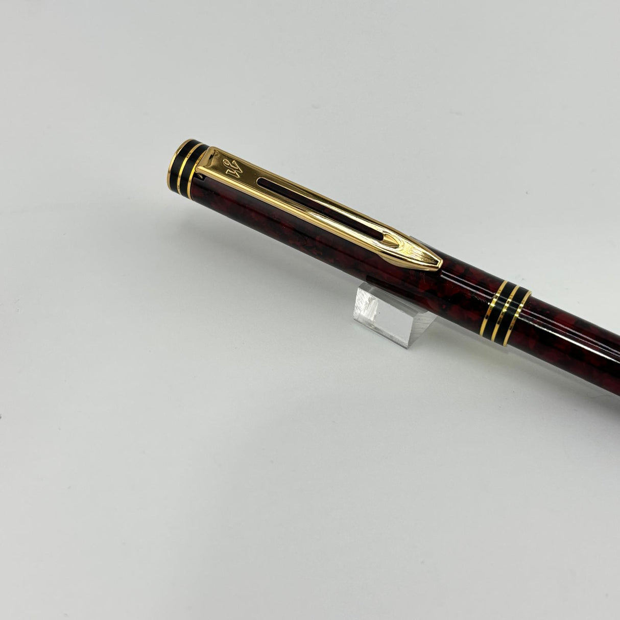 Waterman Exclusive Burgundy Marble Set - Ballpoint and Pencil