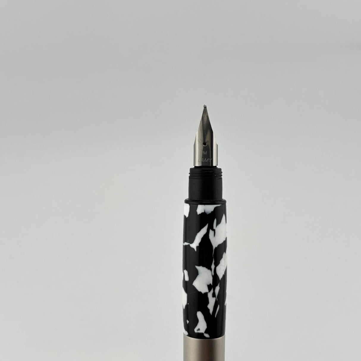 Lamy Logo silver brushed black and white Leopard skin - Fountain Pen