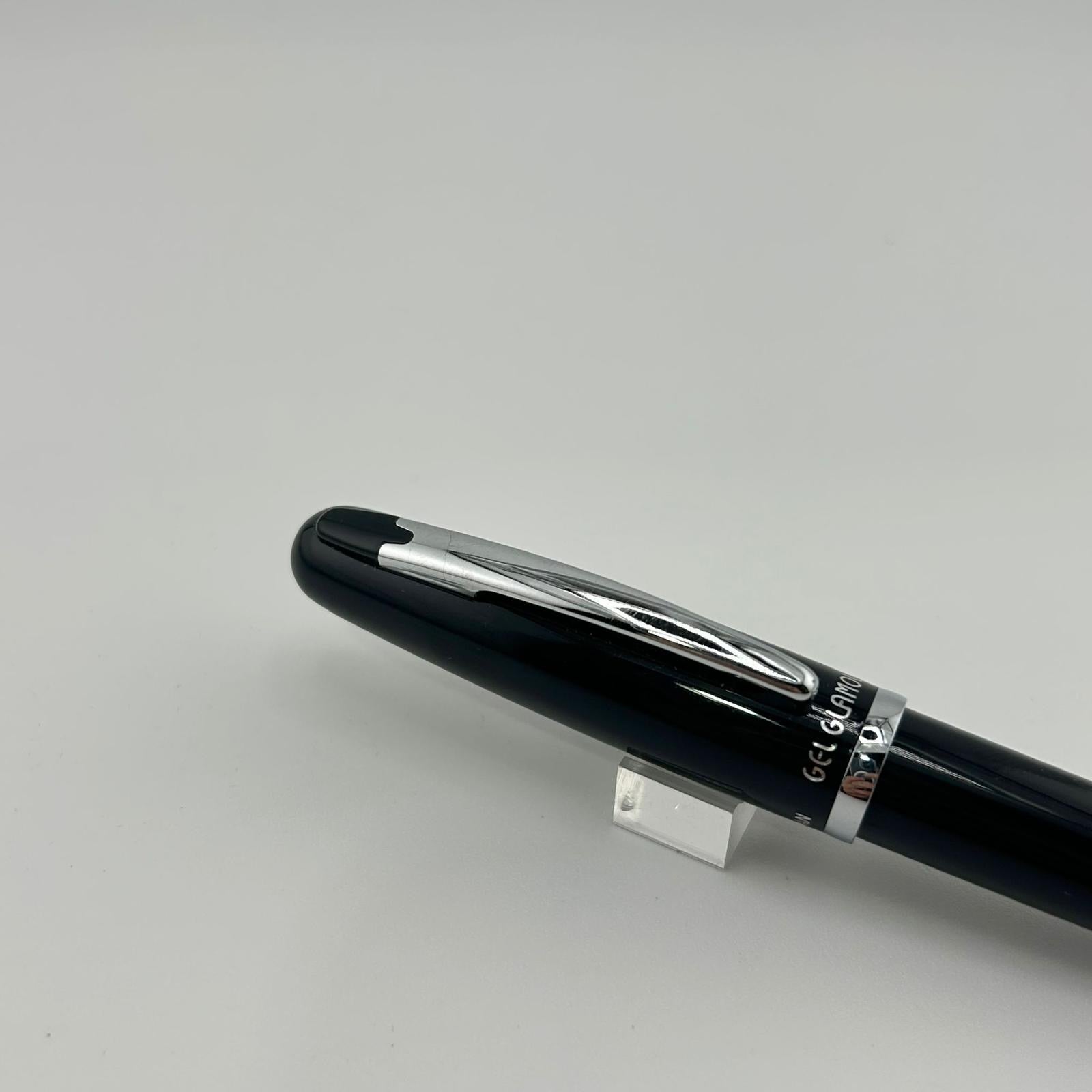 Platinum Glamour Rhodium trim - 2 pens ( one black and one blue ) Roller Balls