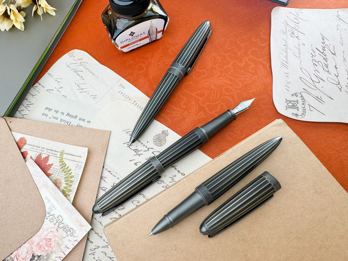 Diplomat Aero Oxyd Brass 14kt Nib - Fountain Pen