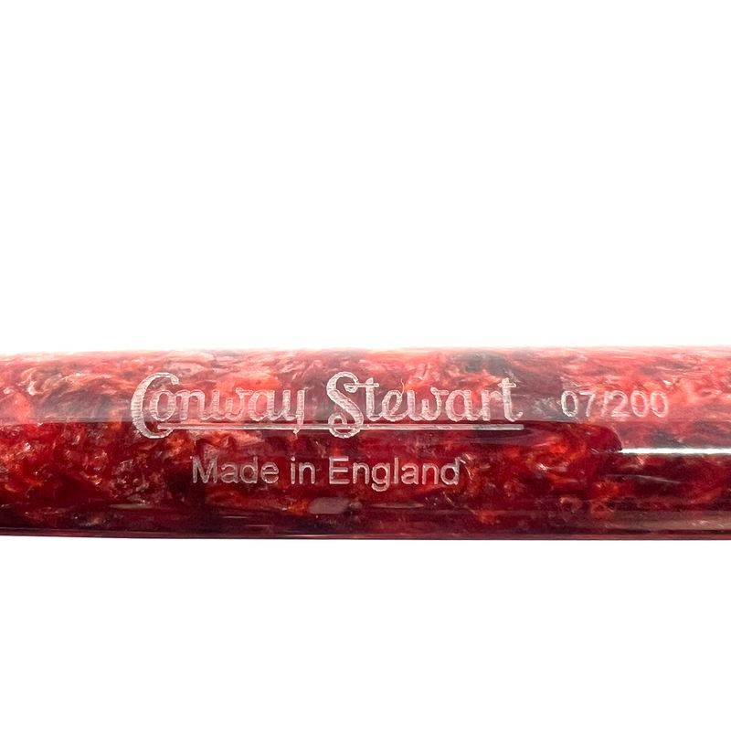 Conway Stewart Lustrous Marbled Scarlet Fountain Pen
