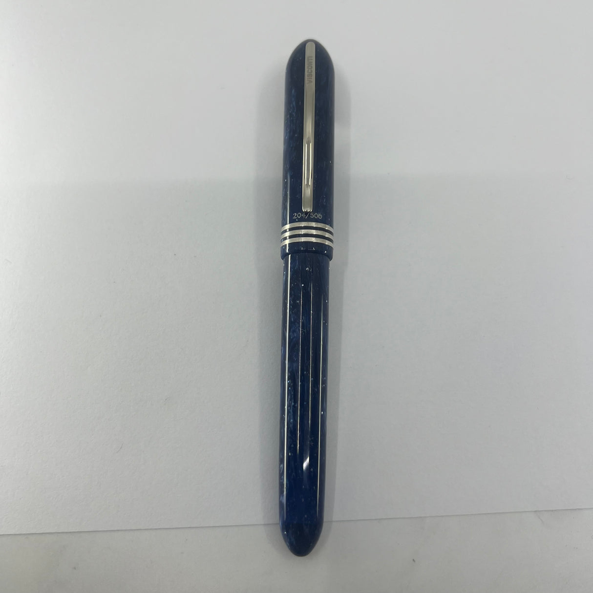 Visconti Amigdala "You & Me" Blue Marbled Limited Edition Fountain Pen  - Fine 14kt Gold  Nib
