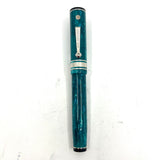 Wahl Eversharp Lustrous Marbleized Turquoise Decoband Oversized   Fountain Pen