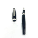 Signum (Italy) Marbleized Brown Fountain Pen - Broad 18kt Gold Nib