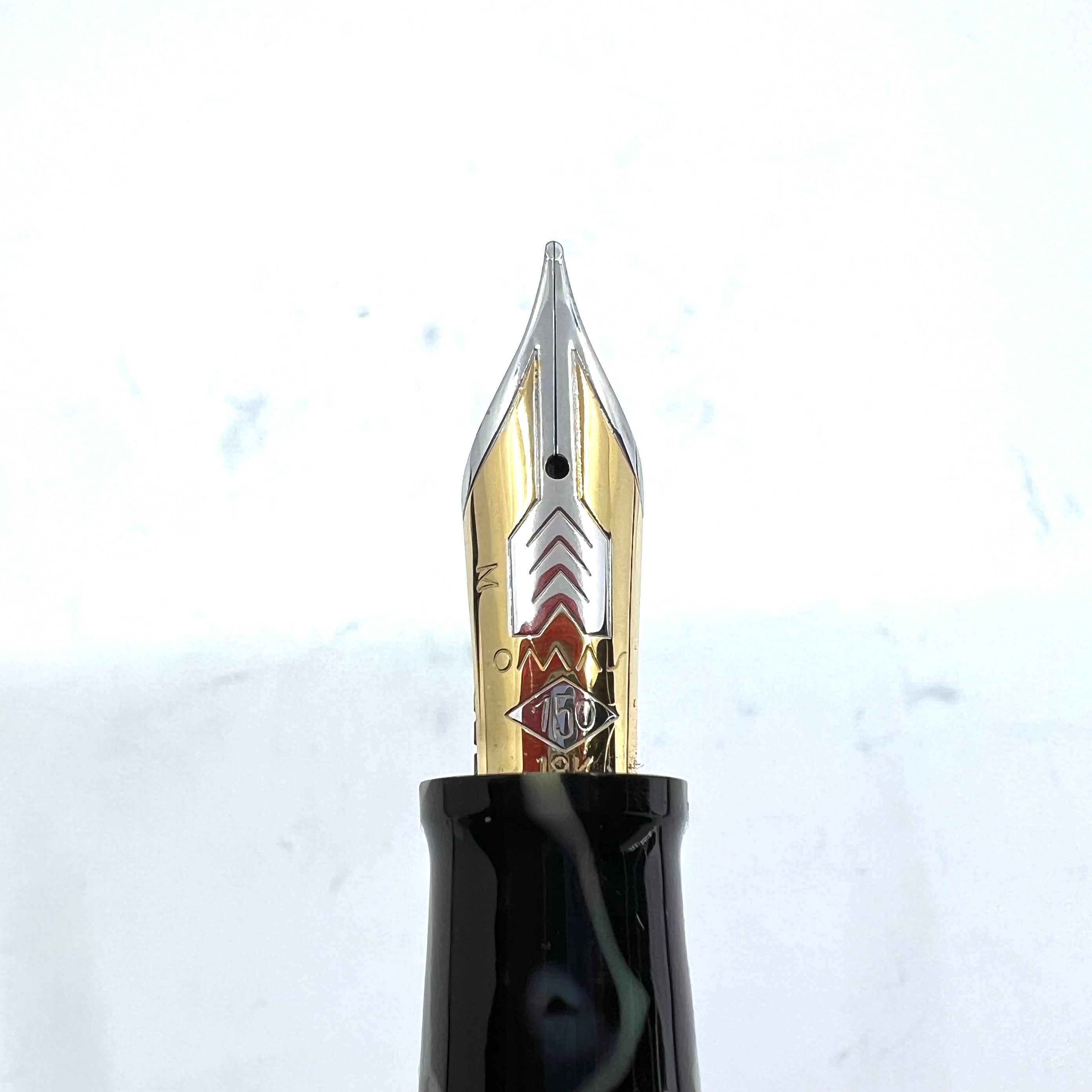 OMAS Galileo Black & Pearl Marbled Celluloid Limited Edition