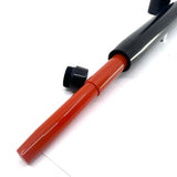 Bexley ULTRA GIANT Limited Edition Black Ebonite Fountain Pen with a Companion Orange Fountain Pen Hidden Inside - Oversized Medium 14kt  Gold Nib - Number 00 of 25 that were sold to the Public