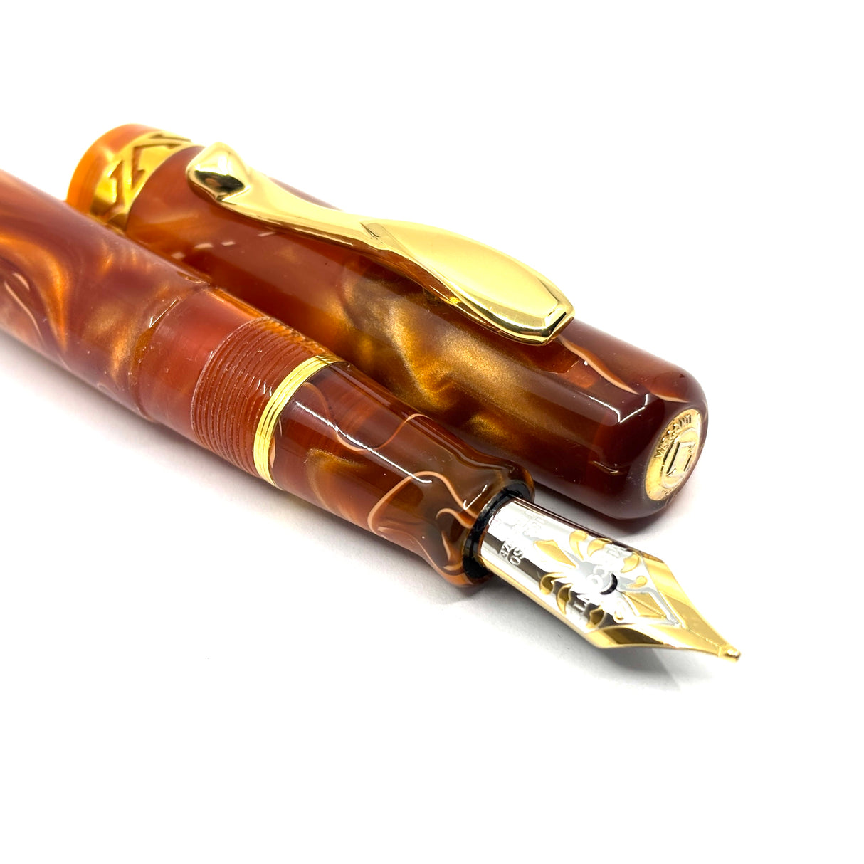 Visconti Marbled Amber Kaleido Fountain Pen