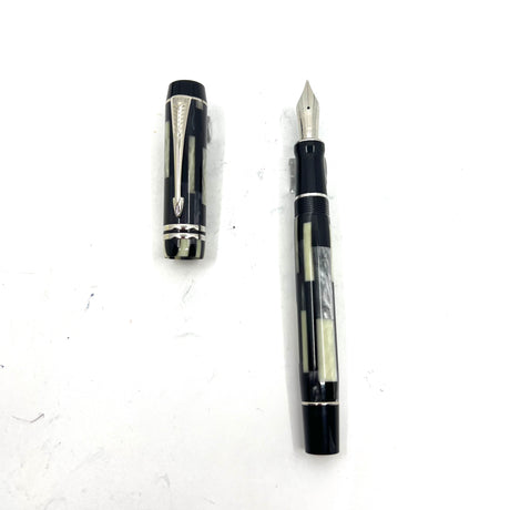 Parker Duofold Black Mosaic Centennial Fountain Pen