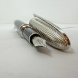 Louis Vuitton Doc Series Palladium Plated Cap/Black Lacquer Barrel Fountain Pen - Medium 18kt Gold Nib