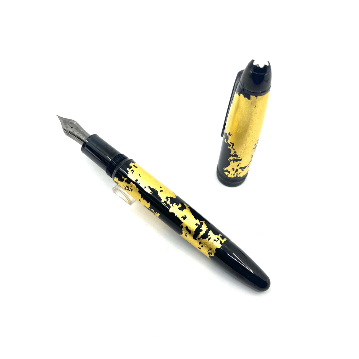 Montblanc Meisterstuck Calligraphy Gold Leaf Solitaire LeGrand  Special Edition Fountain Pen - Semi-Flex Fine 18kt Gold Nib