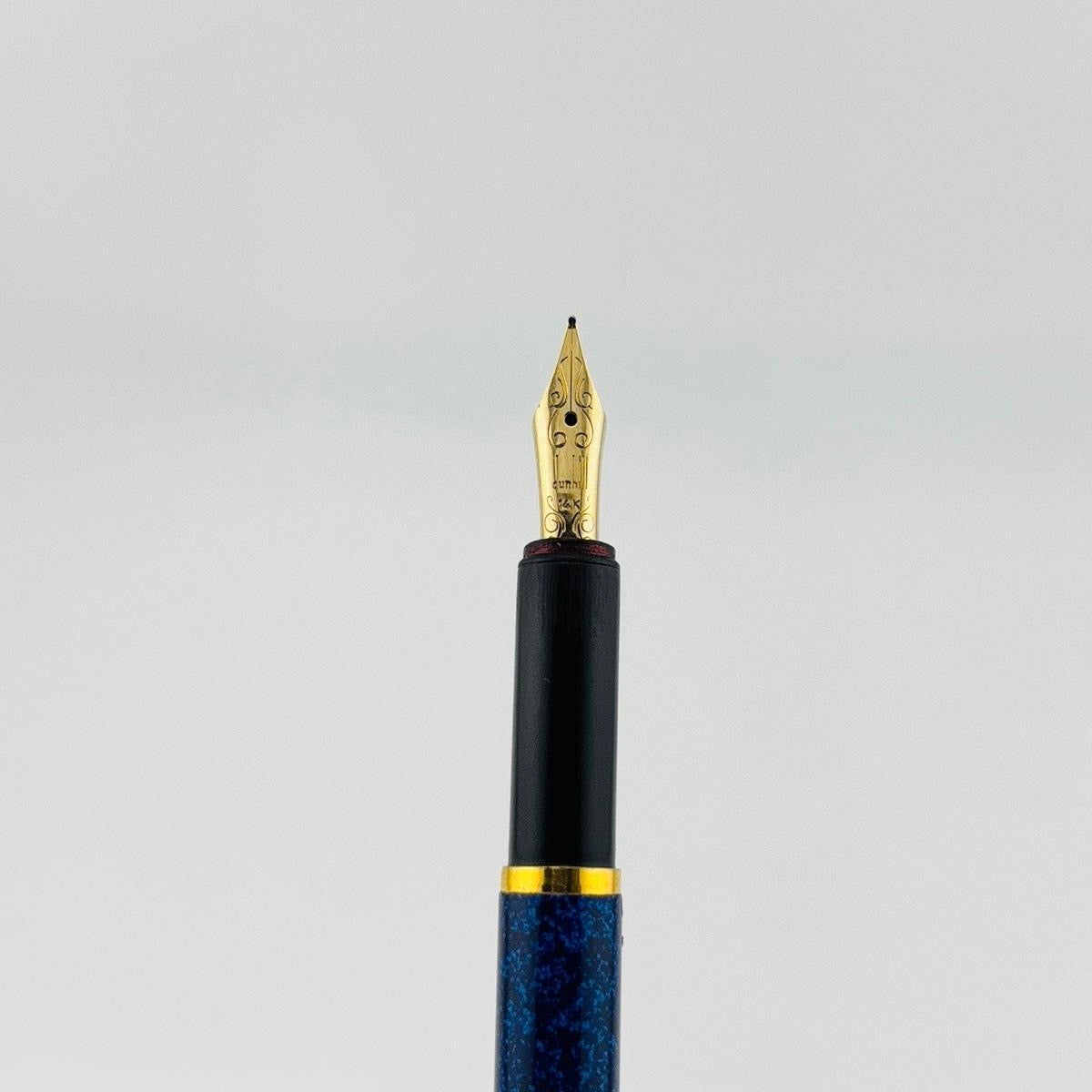 Dunhill Slim Blue Lacquer Gold Nib 14K  - Fountain Pen