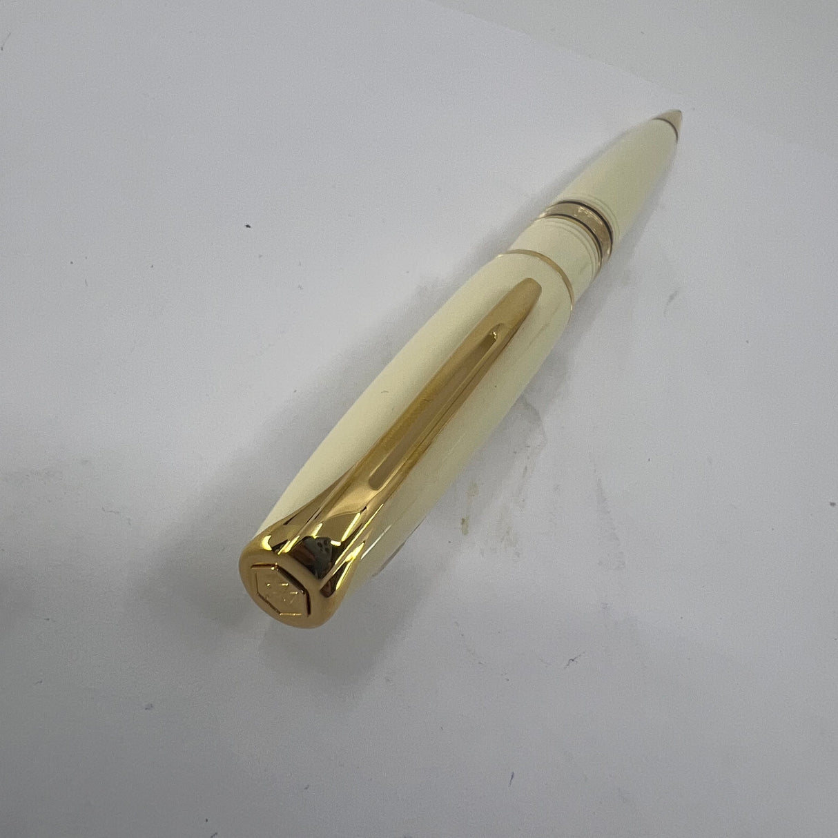 Waterman Ivory Resin Charleston Ballpoint Pen