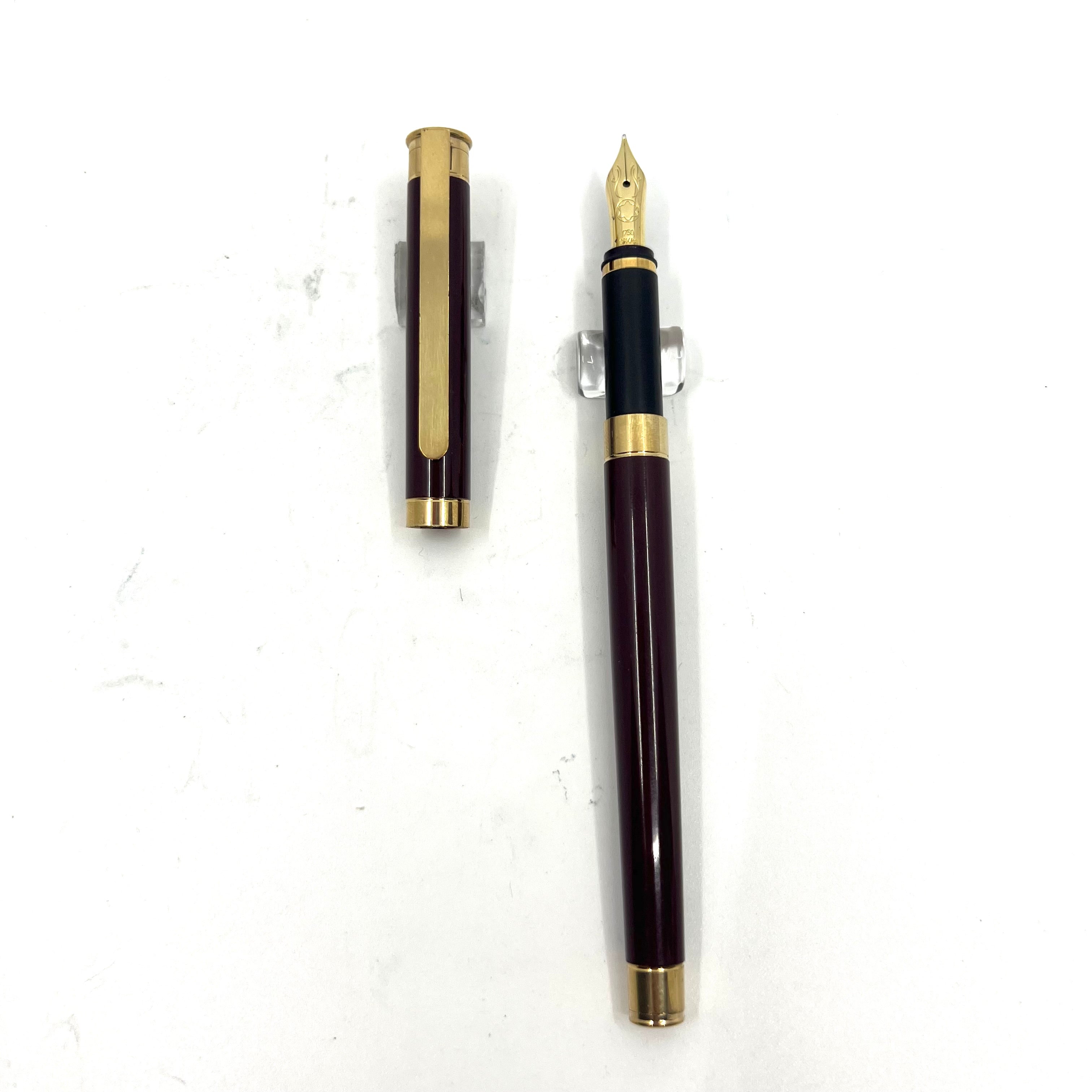Montblanc Noblesse Burgundy Lacquer Fountain Pen – Fountain Pen