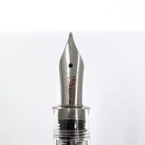 Pelikan M205 Clear Transparent Fountain Pen - Medium Stainless Steel Nib