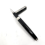 Waterman Oversized Exception Black Fountain Pen - 4-Sided Body  with 2 Sides of Charcoal Stripes