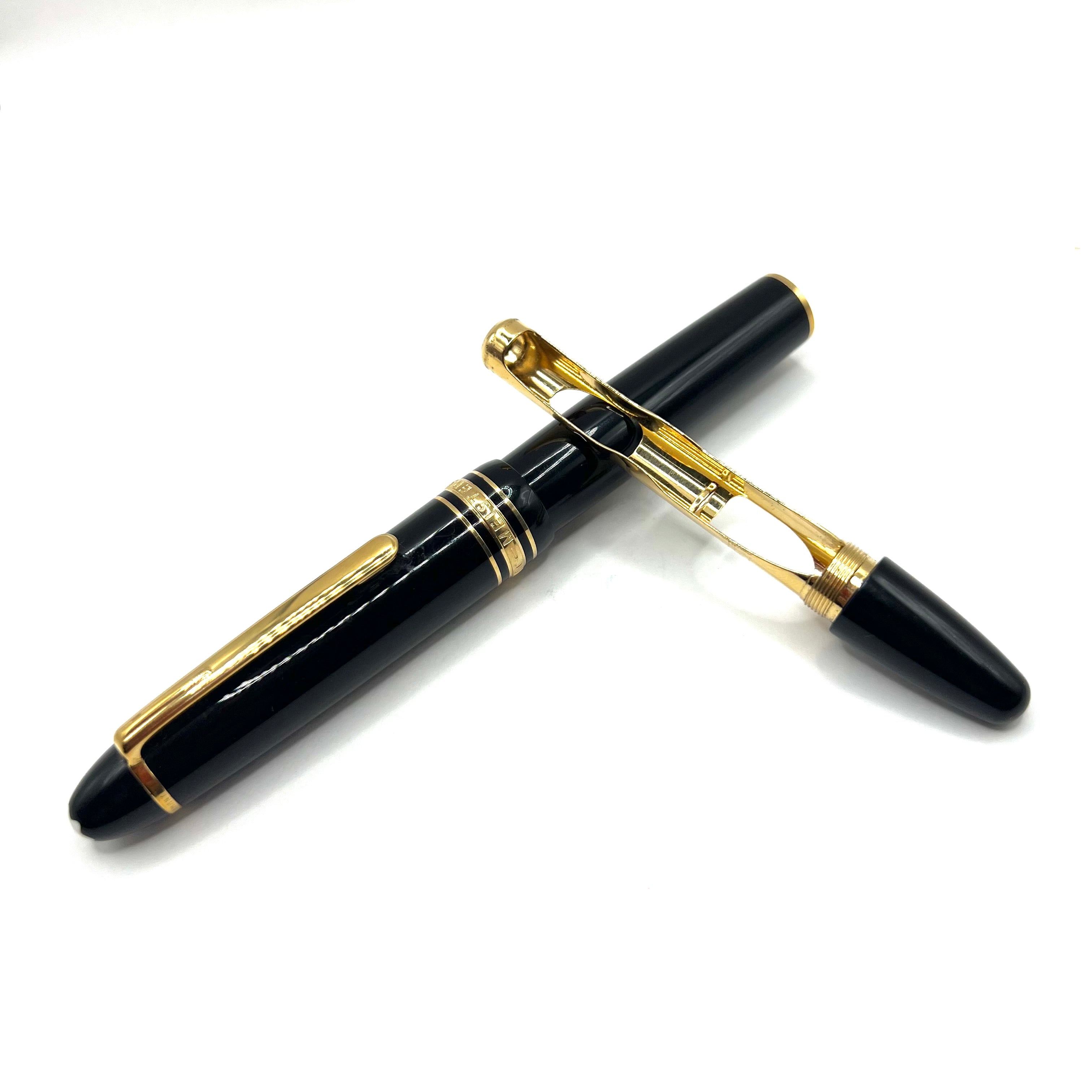 Montblanc #147 Traveler Black Resin LeGrand Meisterstuck Fountain