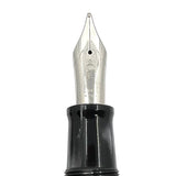 OMAS Senior Paragon Gray Perla Celluloid Fountain Pen - Broad 18kt Gold Nib