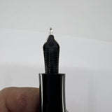 Delta Special Edition Astra Black Ebonite Fountain Pen (1995) - Medium 18kt Gold Nib