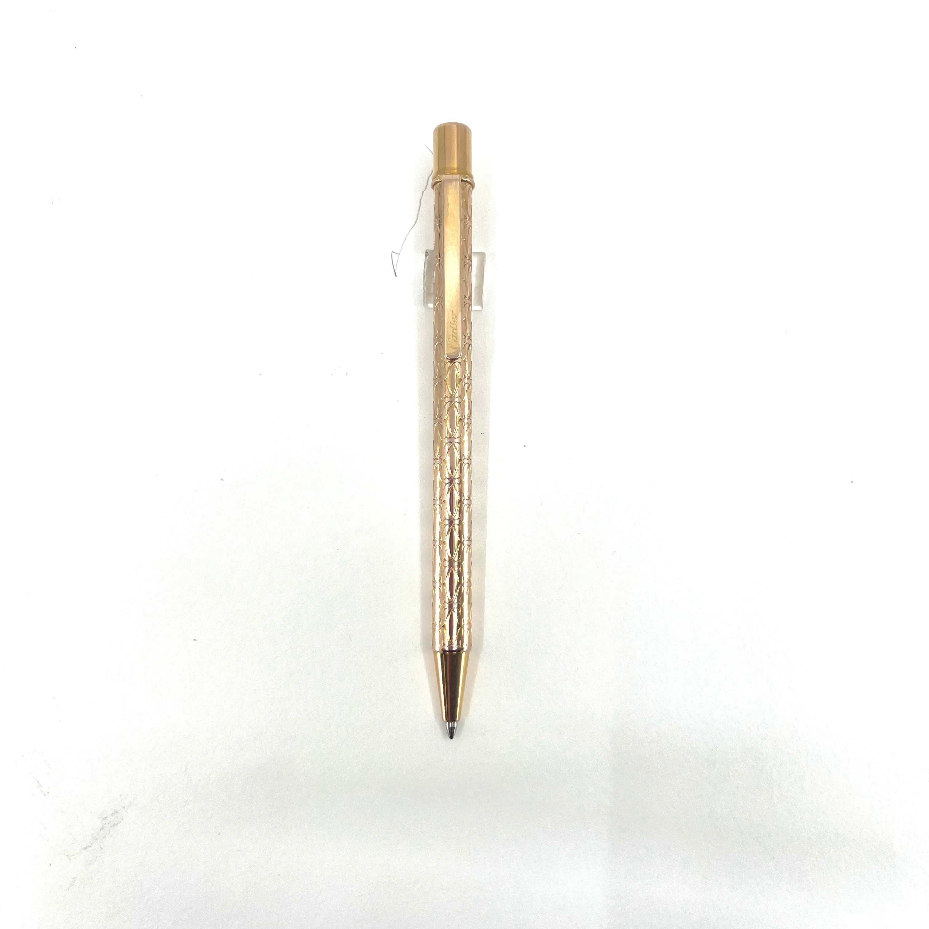 Cartier le must ボールペン ゴールド Cartier Must de Cartier Gold Plated Rollerball Pen | eBay