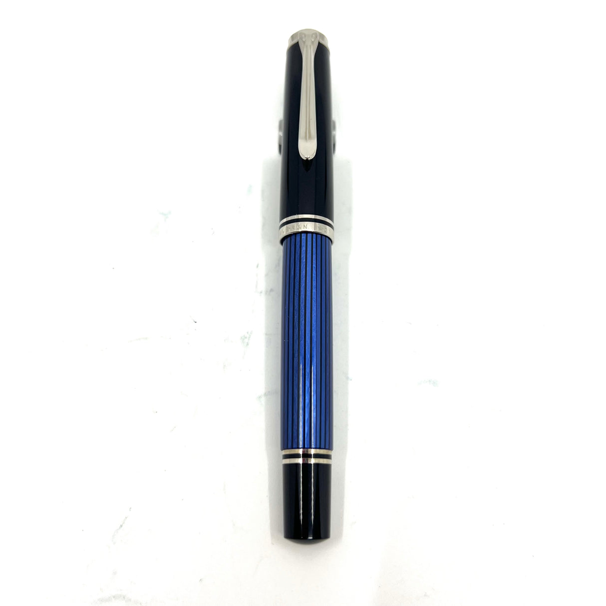 Pelikan M605 Black/Blue Striped Barrel Fountain Pen