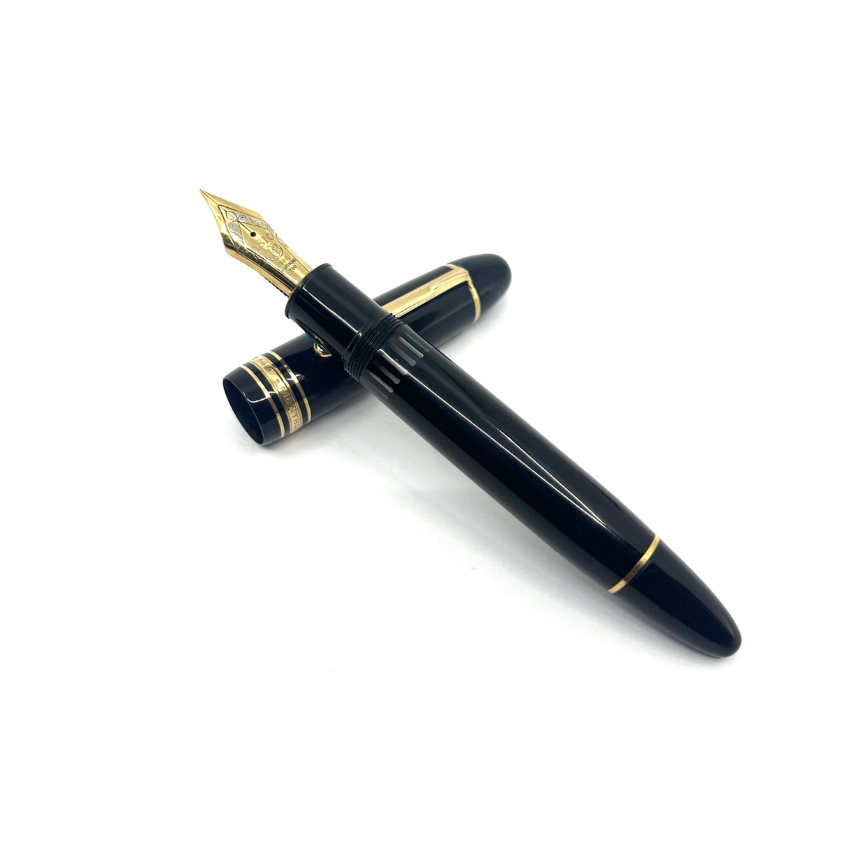 Montblanc Meisterstuck Black Resin #149 (Largest) Fountain Pen - Fine 18C Gold Nib