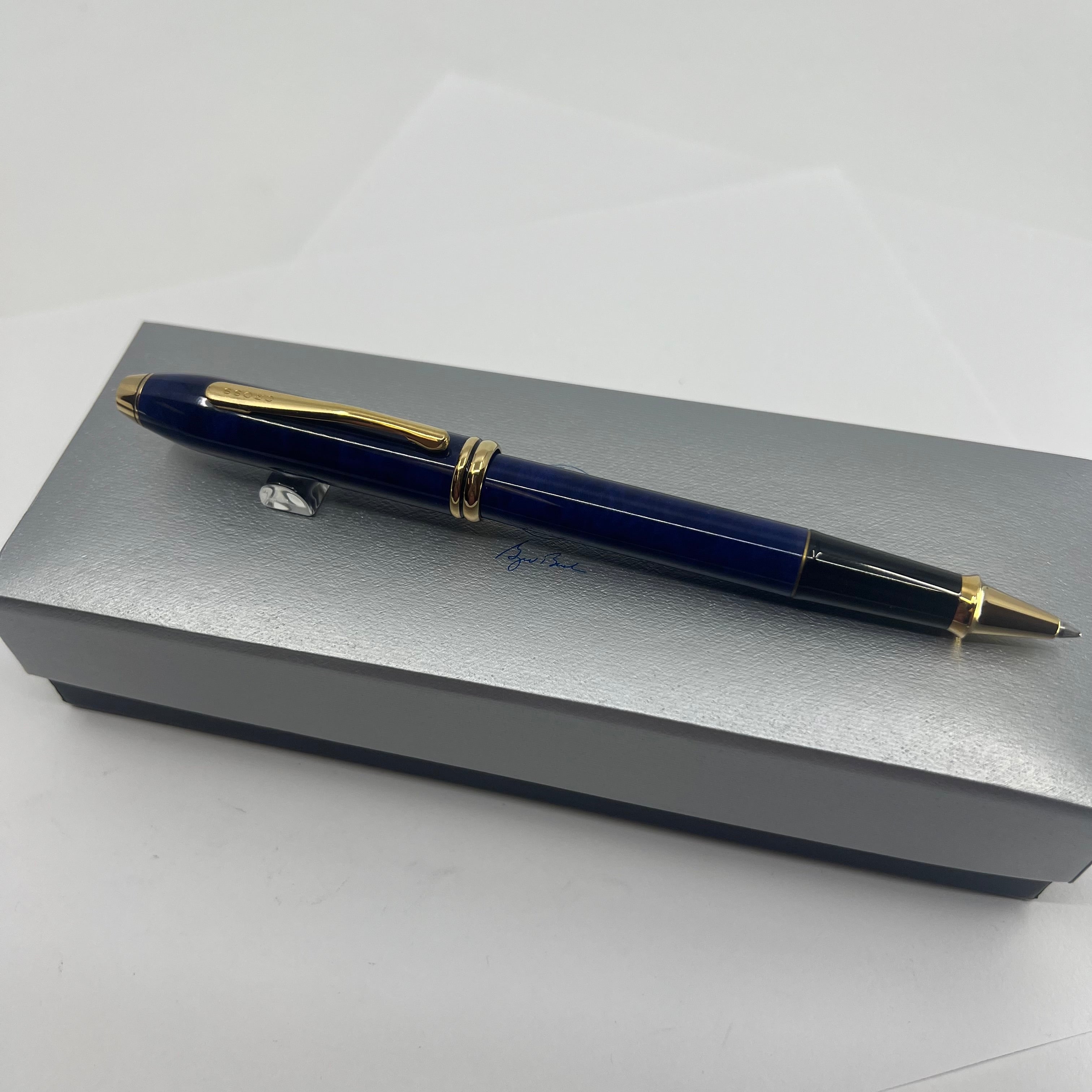 Cross Townsend Marbled Midnight Blue Selectip Rollerball with