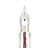 Montegrappa Symphony Lustrous Red Celluloid Octagonal Fountain  Pen