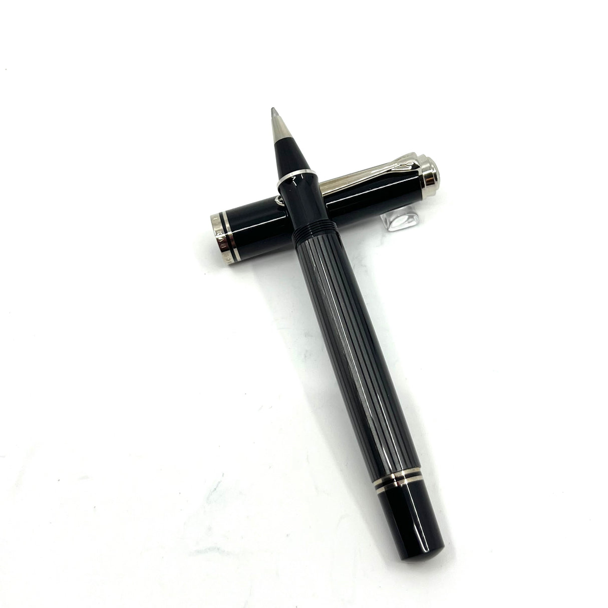 Pelikan R805 Stresemann Black & Anthracite Striped Rollerball