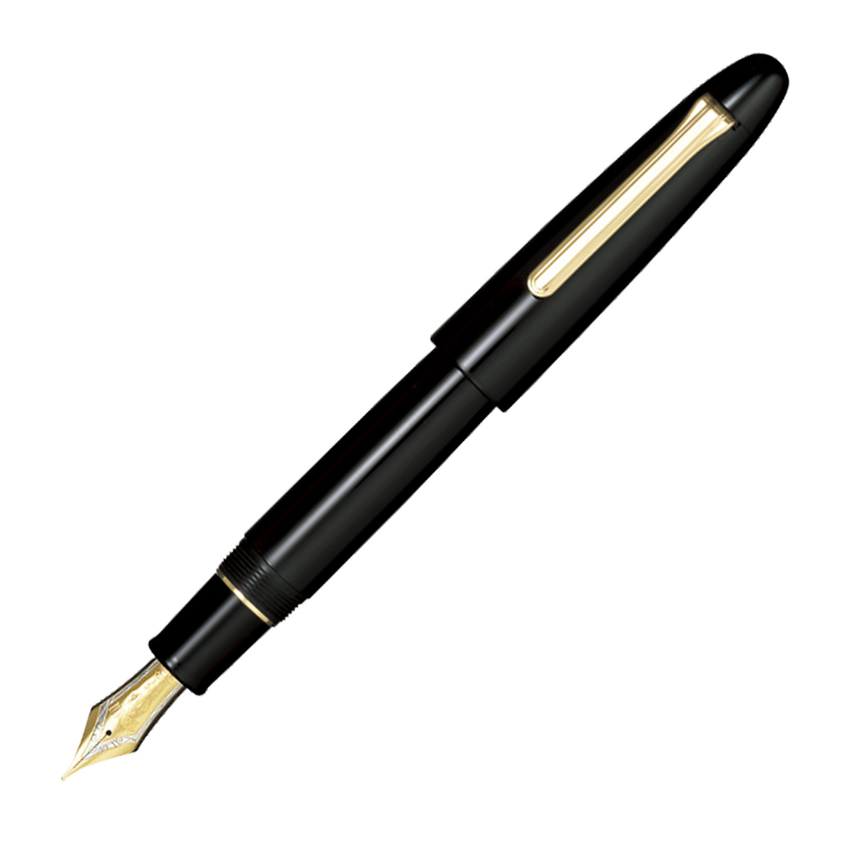 Sailor King of Pen Ebonite Black & Gold - Bespoke Fountain Pen (21kt Nib)