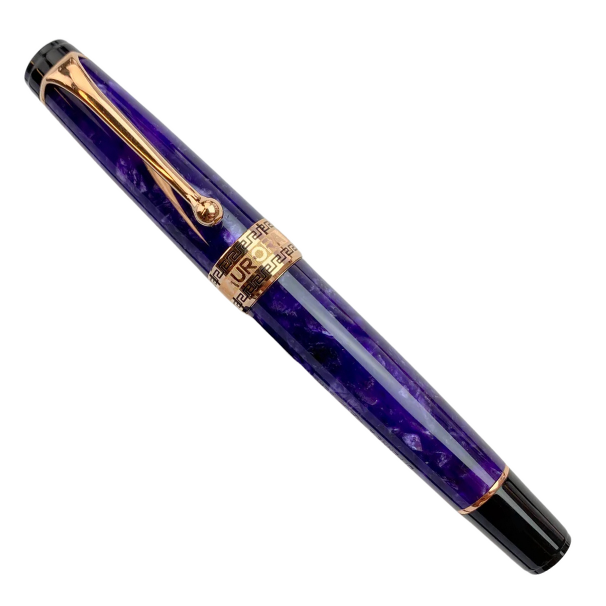 Aurora Optima Viola Marbled Purple Auroloide Fountain Pen