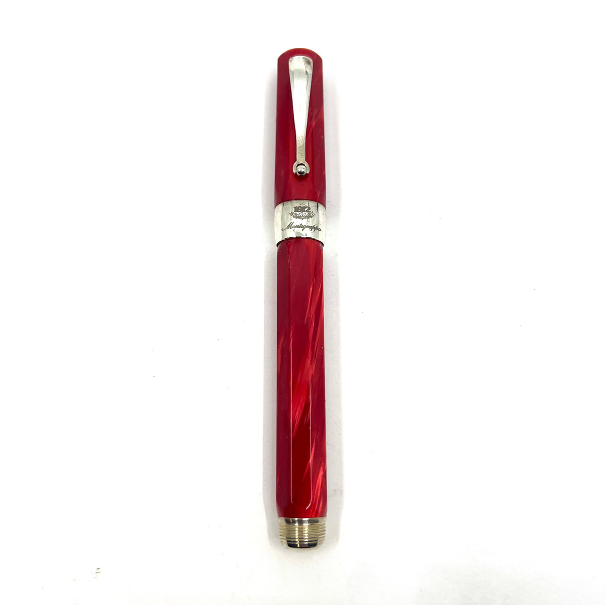 Montegrappa Symphony Lustrous Red Celluloid Octagonal Fountain  Pen