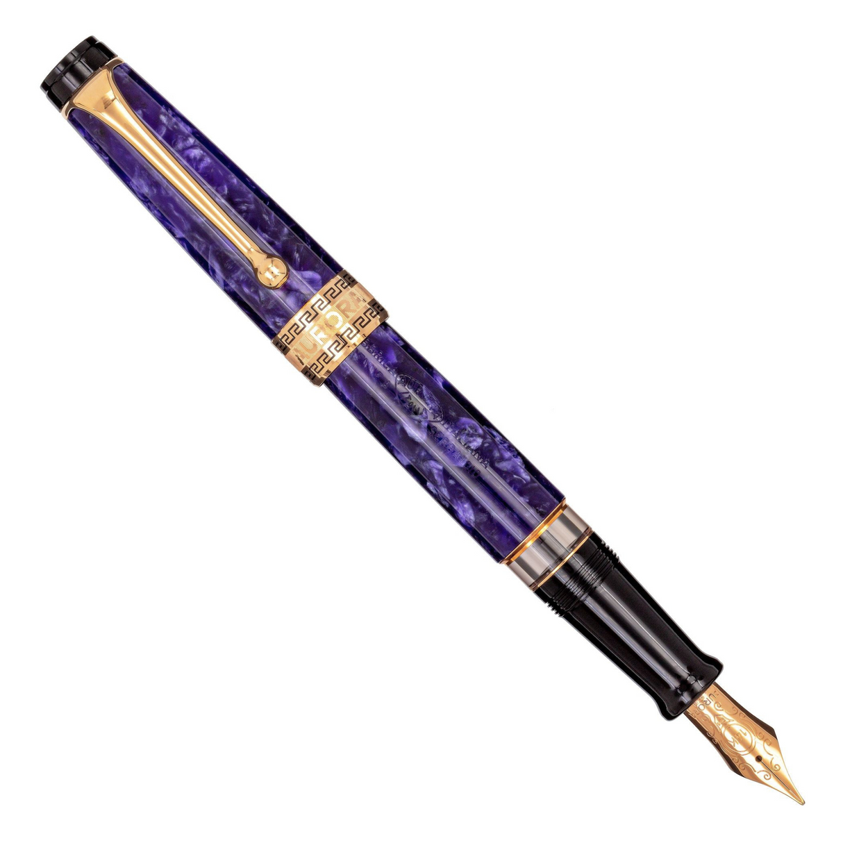 Aurora Optima Viola Marbled Purple Auroloide Fountain Pen