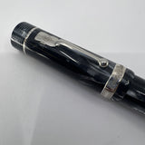 Conway Stewart Churchill "Sir Winston" London Smoke Gray Celluloid Fountain Pen Limited Edition  - Flexible Fine 18kt Gold Nib