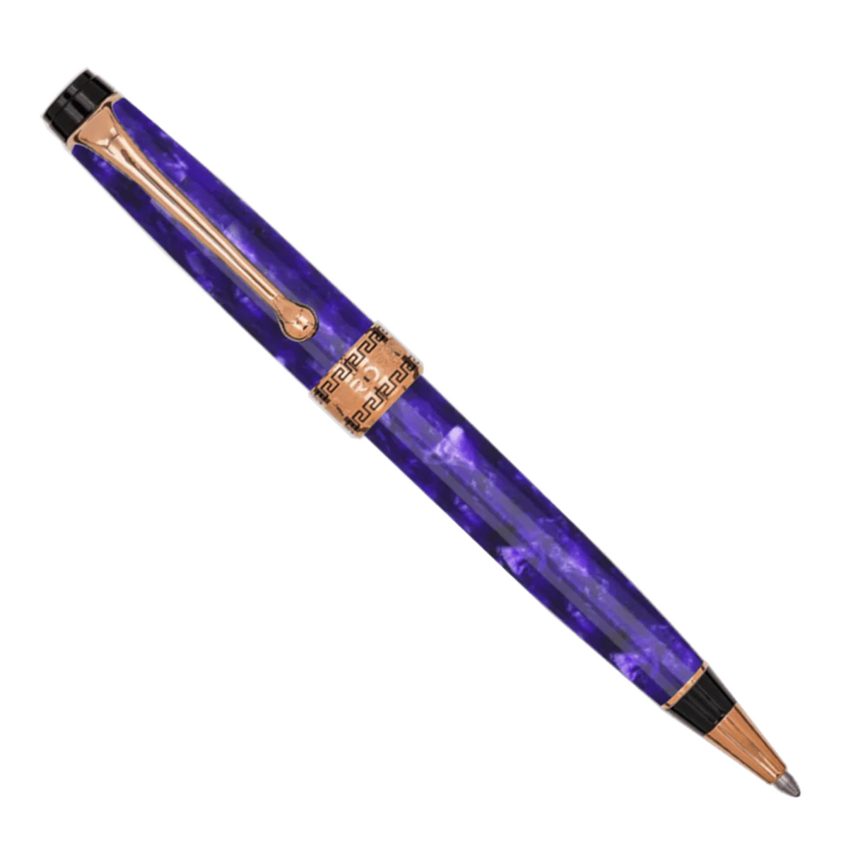 Aurora Optima Viola Marbled Purple Auroloide Ballpoint