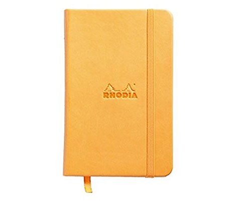 Rhodia Web Notebooks Orange Blank 3 1/2 in. x 5 1/2 in.