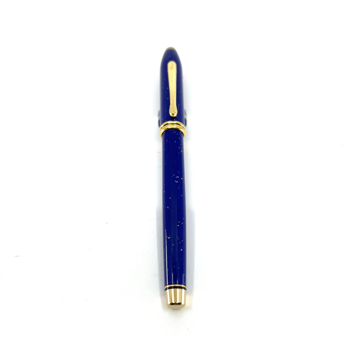 Cross Townsend Blue Lapis Lazuli/ 22K Gold Dust  Fountain Pen - Circa 1998 - Fine 18kt Gold Nib