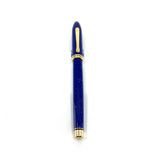 Cross Townsend Blue Lapis Lazuli/ 22K Gold Dust  Fountain Pen - Circa 1998 - Fine 18kt Gold Nib