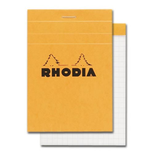 Rhodia Classic Pads Orange Graph 3 3/8 in. x 4 3/4 in.
