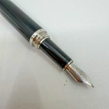 Louis Vuitton Doc Series Palladium Plated Cap/Black Lacquer Barrel Fountain Pen - Medium 18kt Gold Nib