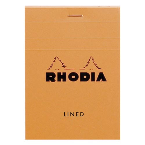 Rhodia Classic Pads Orange Lined 3 3/8 in. x 4 3/4 in.