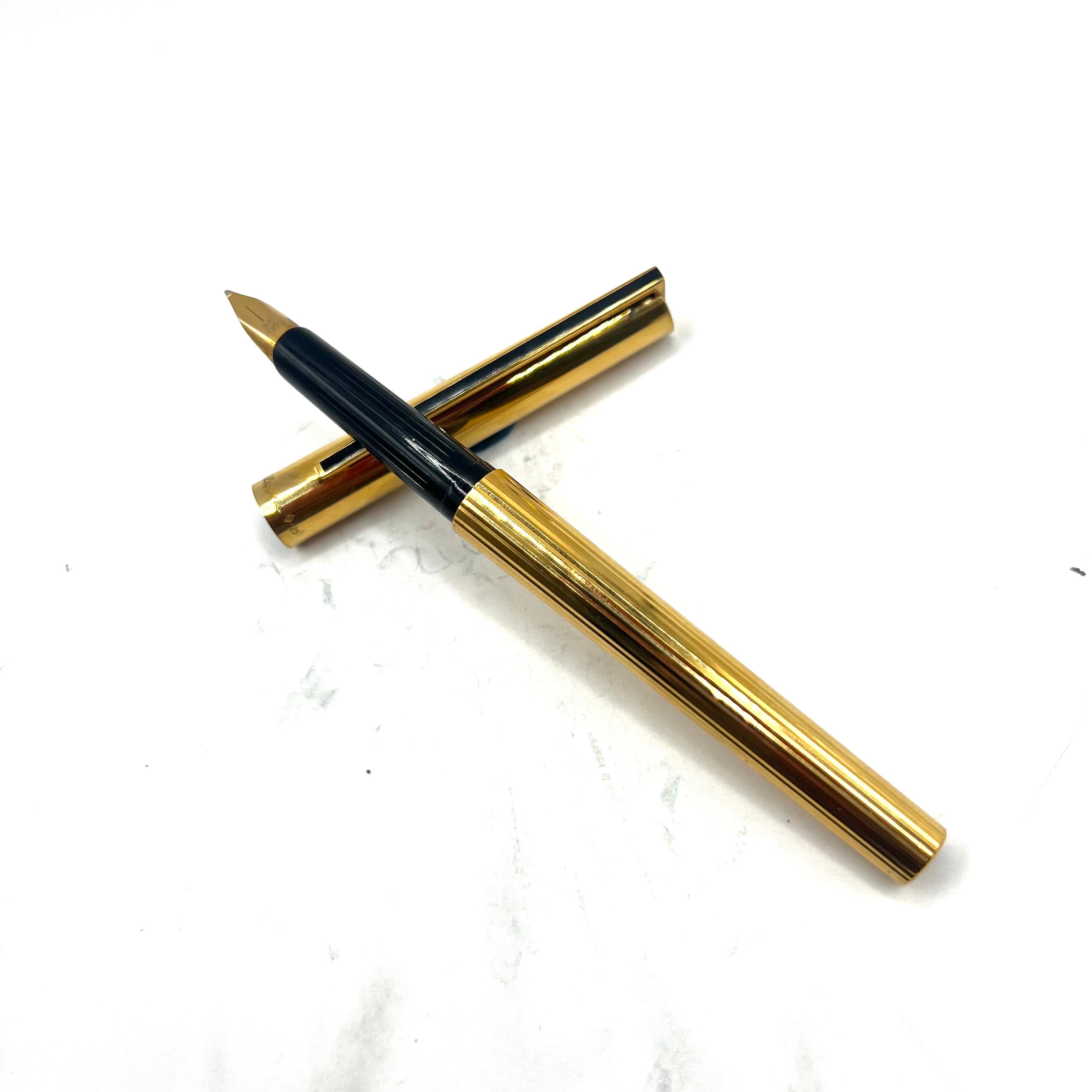 S.T. Dupont Gold Vermeil (Sterling Silver Base) - Smooth Cap